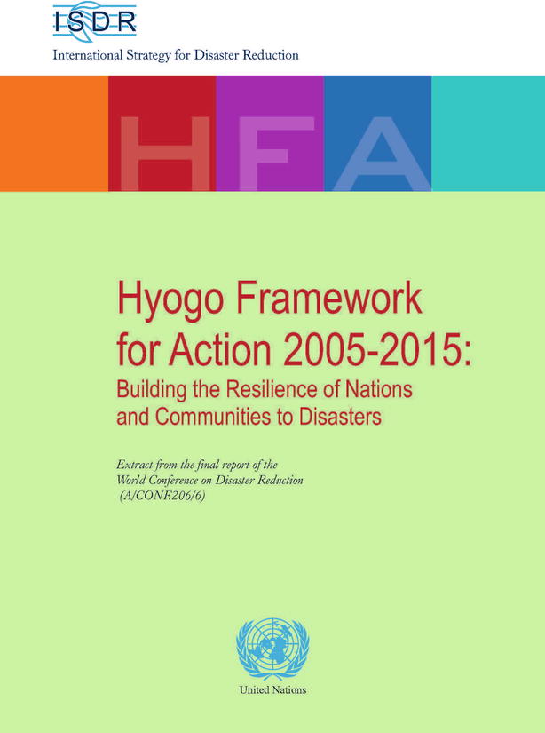 Titelbild des Hyogo Framework for Action 2005-2015
