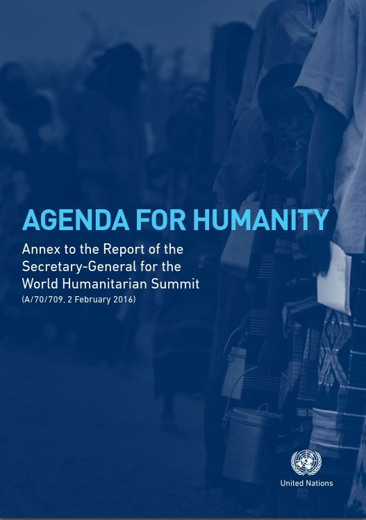 Titelbild der Agenda for Humanity in Originalsprache