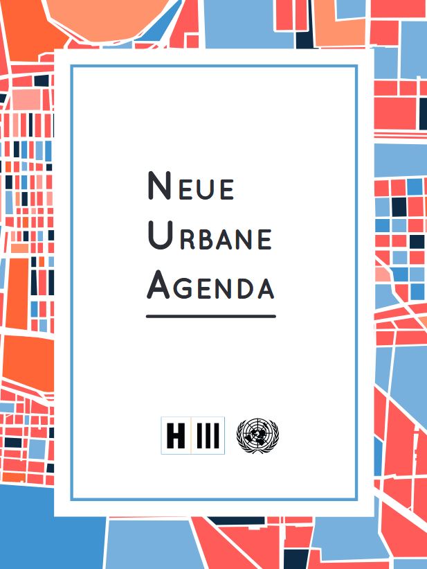 Titelbild der deutschen Version der Neuen Urbanen Agenda