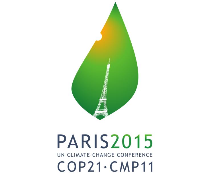 Logo der Pariser Klimakonferenz (COP21) auf der das Pariser Abkommen verabschiedet wurde